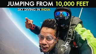 Sky Diving in India  Jumped from Plane 10000 Feet  THF VLOG 05 [upl. by Myers]