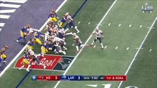 Sony Michel rushing touchdown in Super Bowl LIII [upl. by Kallista670]