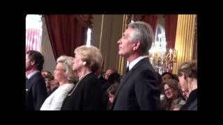 Le Président Nicolas Sarkozy décore Gilbert Coullier [upl. by Oetsira]