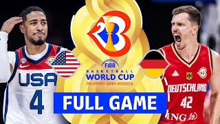 SEMIFINALS USA vs Germany  Full Basketball Game  FIBA Basketball World Cup 2023 [upl. by Carlson]