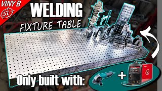 DIY WELDING FIXTURE TABLE made only using a grinder and a welder [upl. by Sams533]