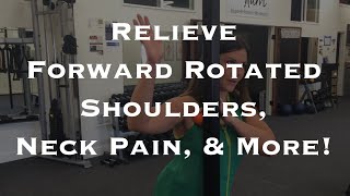 Pec Minor and Deltoid Release for Happy Shoulders and Necks [upl. by Sollows]