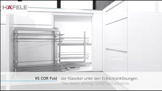 Hafele VS COR Fold corner cabinet  Installation [upl. by Rama947]