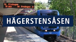 Tunnelbanan i Hägerstensåsen med C20 tåg 2019 [upl. by Akinihs]