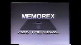 Memorex  Has The Edge  Floppy Discs 1986 TV Commercial [upl. by Urdna714]