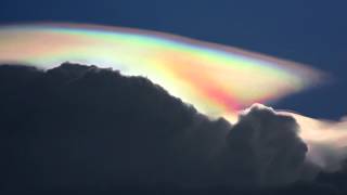 Ken Rotbergs Fire Rainbow Pileus Cloud Photos August 11 2011 Delray Beach Florida [upl. by Held]