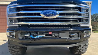 2024 Ford F350 Limited Super Duty Build Lift Airbags fuel tank and High Output Powerstroke [upl. by Caldera]