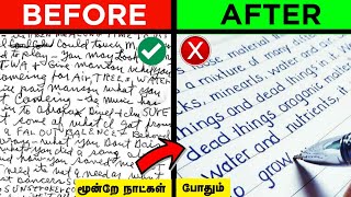 How to improve your handwriting in 3 days in tamil  Fast amp beautiful handwriting tips Mr brother [upl. by Yttam345]