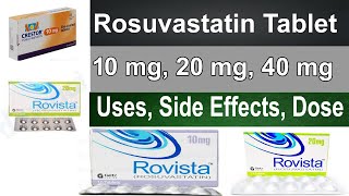 Rosuvastatin tablet  Rosuvastatin tablet ip 10 mg 20 mg 40 tablet  uses side effects Dosage [upl. by Adur291]