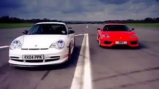 Porsche GT3 vs Ferrari 360  Top Gear [upl. by Ahsimik120]