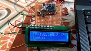 Esp8266 with 16x2 i2c LCD [upl. by Marijn670]