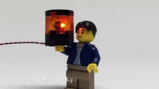 Brickstuff Rotating LED Beacon for LEGO [upl. by Ytsirc]