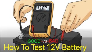 How to test 12V Battery with Multimeter [upl. by Leyes]