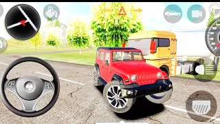 Modified Mahindra Thar Roxx  Indian Cars Simulator 3D  Thar Driving  Android Games [upl. by Phox]