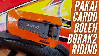 Boleh Borak2 Atas Motor  CARDO PACKTALK EDGE KTM EDITION [upl. by Hulbert]