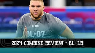 2024 NFL Combine Review  DL LB [upl. by Nomsed440]