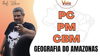 GEOGRAFIA DO AMAZONAS  PMAM  CBMAM [upl. by Elrebmik]