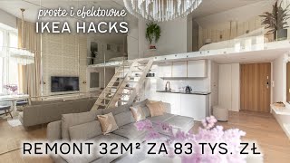 32m² kawalerka w kamienicy urządzona meblami IKEA  HOME TOUR [upl. by Marinelli]