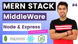 🔴 MERN Stack Tutorial 4 All About Middlewares using NodeJS amp Express JS Practical Example Hindi [upl. by Osber]