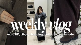 Expo HP Liège shopping nails day haul mode Cos et Oak  Fort  WEEKLY VLOG [upl. by Yelekreb720]