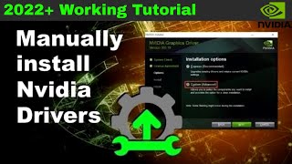 How to Properly Install Nvidia Drivers  Manual Install amp Everything Explained [upl. by Ormand852]