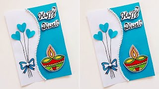 DIY Handmade Diwali greeting card ideas 2024 • Diwali Card competition • How to make card for diwali [upl. by Anawed]