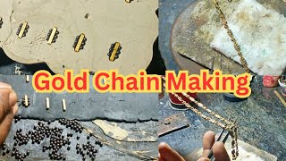 Gold 3 Ball Chain Making Gold Chain Making chain goldchain rsjewelleryagra [upl. by Chemesh]