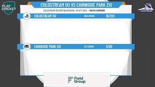 Coldstream 1XI v Chirnside Park 2XI [upl. by Arehs]