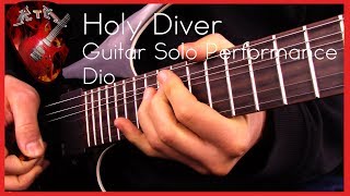 Holy Diver Guitar Solo Performance  Dio [upl. by Ahteral]