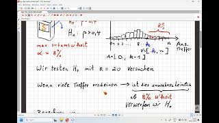 04 Hyothesentest rechtsseitig mit Binomialverteilung [upl. by Chapman664]