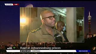 Johannesburg Prison Raid  Cellphones and sharp objects confiscated Makgothi Thobakgale [upl. by Orihakat]