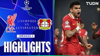 HIGHLIGHTS  Liverpool vs Bayer Leverkusen  UEFA Champions League 2425  TUDN [upl. by Aromas]