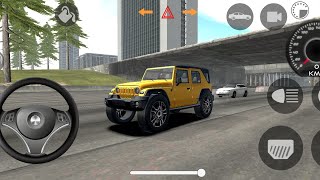 Dollar Song Indian Cars Simulator 3d  Modified😈 Red Mahindra Thar  Android Gameplay [upl. by Ahsinyt]