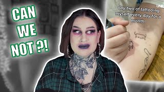 Tattoo Enthusiast Reacts To Tattooing Myself Everyday For 30 Days [upl. by Augustin]