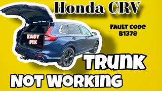 Honda crv 20152022 trunk not working easy fix [upl. by Rhodes235]