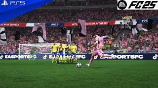 FC 25  Top 10 Lionel Messi Free Kick Goals vs Al Nassr [upl. by Nero781]