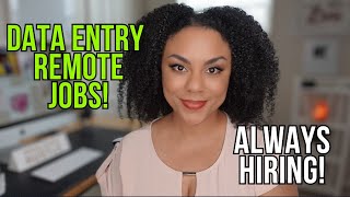 Remote Data Entry Jobs Always Hiring And Requirements 2024 [upl. by Newell]