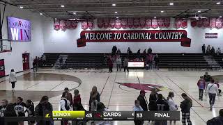 Lenox at Clarinda Girls Varsity Basketball [upl. by Riatsala]