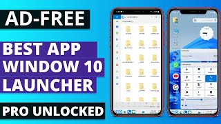 Best Free Window 10 Launcher App for Android [upl. by Htrahddis]