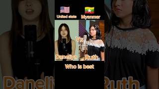 AdeleSetFiretothe rain song  Myanmar Ruth vs United states Daneliya Ruth [upl. by Denae979]