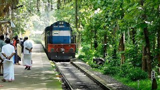 Nilambur Shoranur Passenger arriving at Cherukara amp Angadippuram Railway stations [upl. by Jedthus]