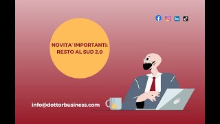 NOVITA IMPORTANTI RESTO AL SUD 20 wwwdottorbusinesscom [upl. by Malek]