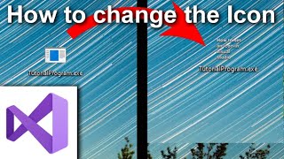 Visual Studio  How to change the Icon of an exe file in Visual Studio 2019 2021 C etc [upl. by Neggem]