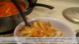 How to make Khao Pun Khao Poon Kapoon [upl. by Plossl]