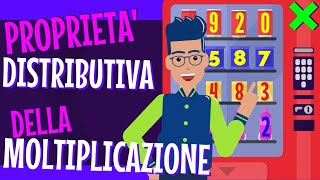 PROPRIETA DISTRIBUTIVA DELLA MOLTIPLICAZIONE  Concetto Rappresentazioni Esempi Aritmetica27 [upl. by Myer]