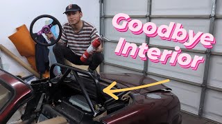 Cutting My Miatas Interior [upl. by Drewett]