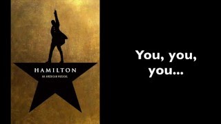 Hamilton  Burn InstrumentalKaraoke With Lyrics [upl. by Molton]