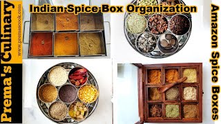 4 smart kitchen spice box organization Anjaraipetti Masala Dabba Amazon India Spice boxes [upl. by Josselyn]