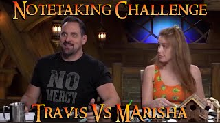 Critical role  Notetaking challenge Travis Vs Marisha [upl. by Melvyn739]