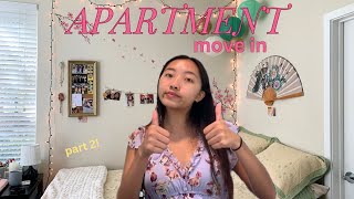 college apartment move in ⭐️ pt 2 [upl. by Ecaj]